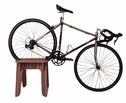 wooden rack for bicycles