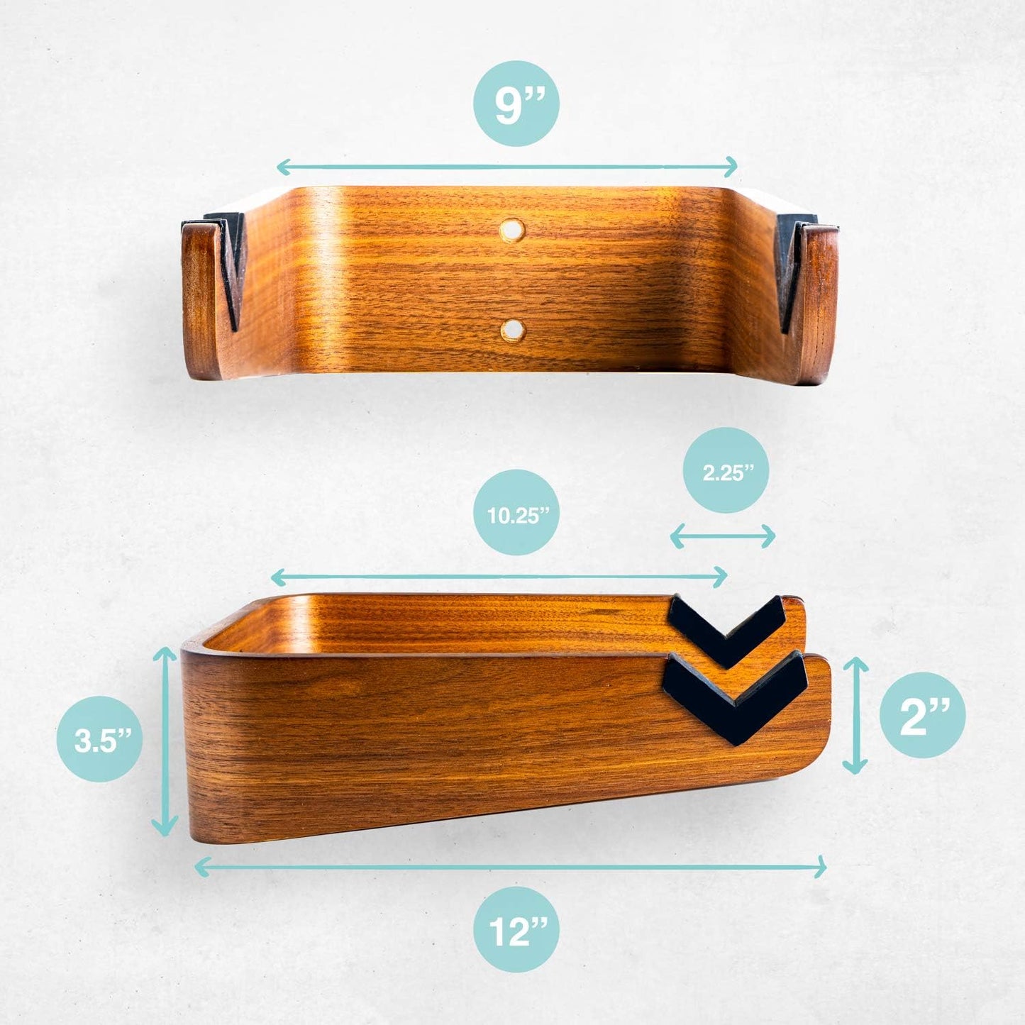 Wooden bike wall-mounted space-saving design suitable for garages and apartments