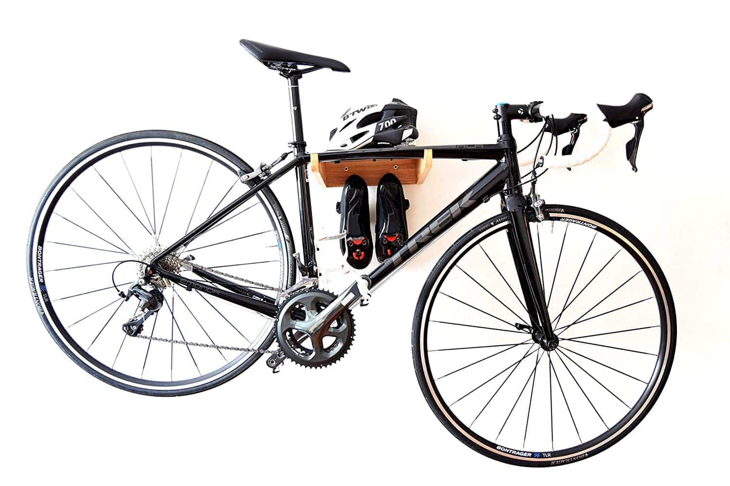 Wooden Bike Wall Rack