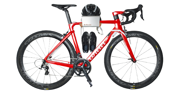 Stainless Steel Bicycle Wall Mount Silver