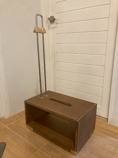 Wooden modern design bicycle storage rack Wooden tone warm atmosphere bicycle rack