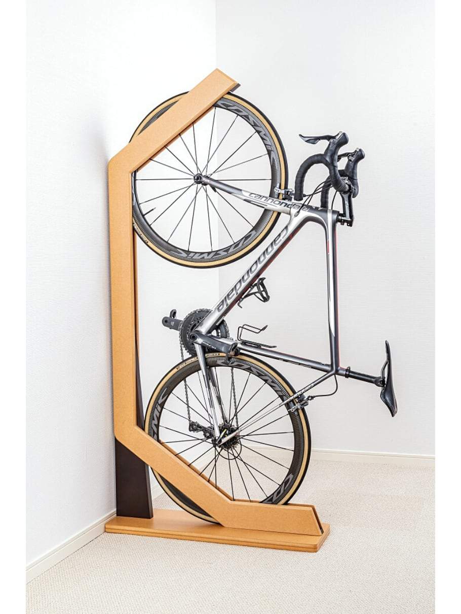 Wooden Bike Vertical Rack