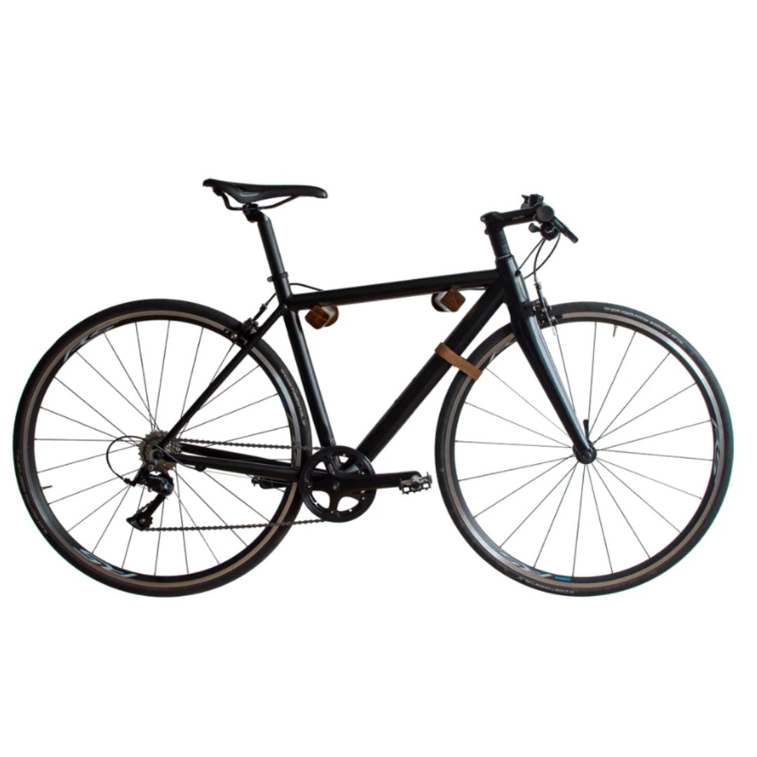 Beech wooden hook wall mounted bike rack