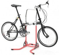 Upright bicycle hanger