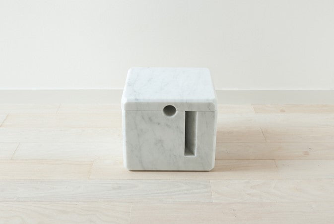 Marble floor bike rack