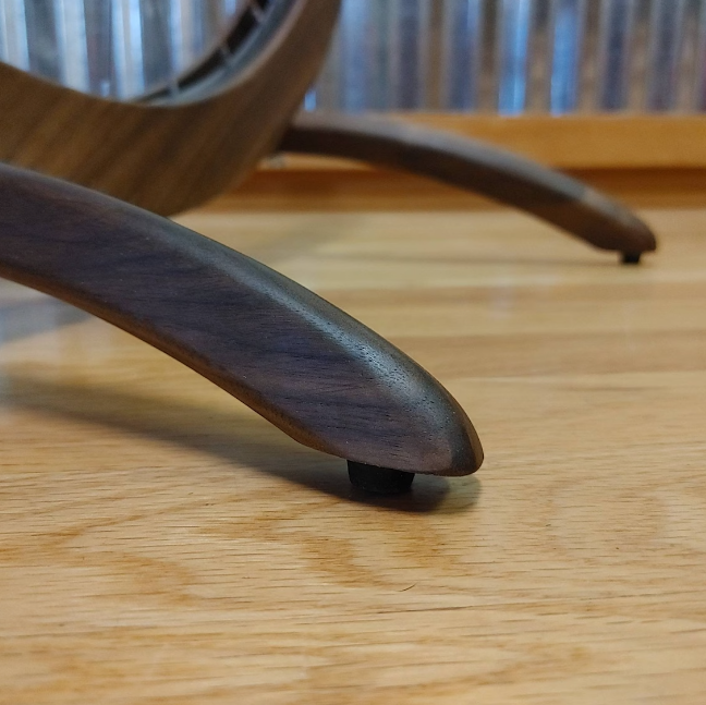 American walnut rear wheel plug-in storage frame