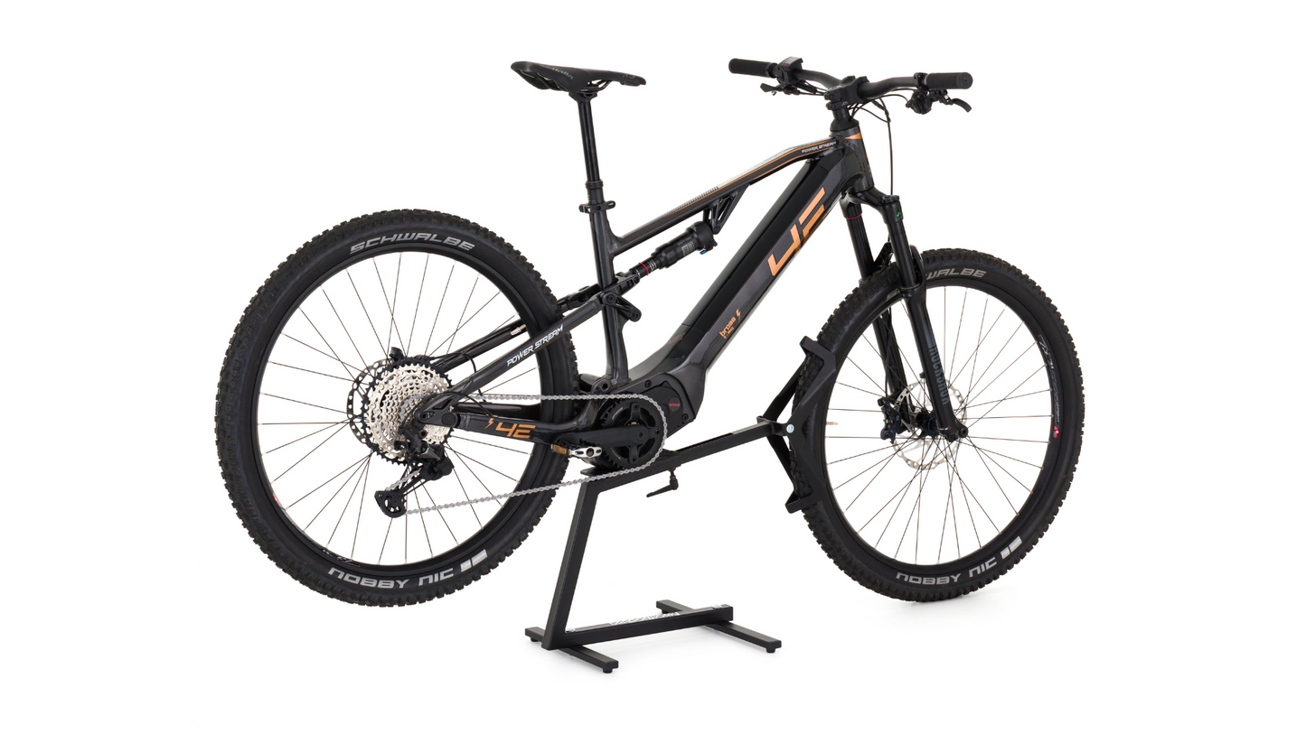 E-Bike Stand — 45kg Capacity, Rotating Rear Wheel, Fits 27.5-29 Inch Bikes