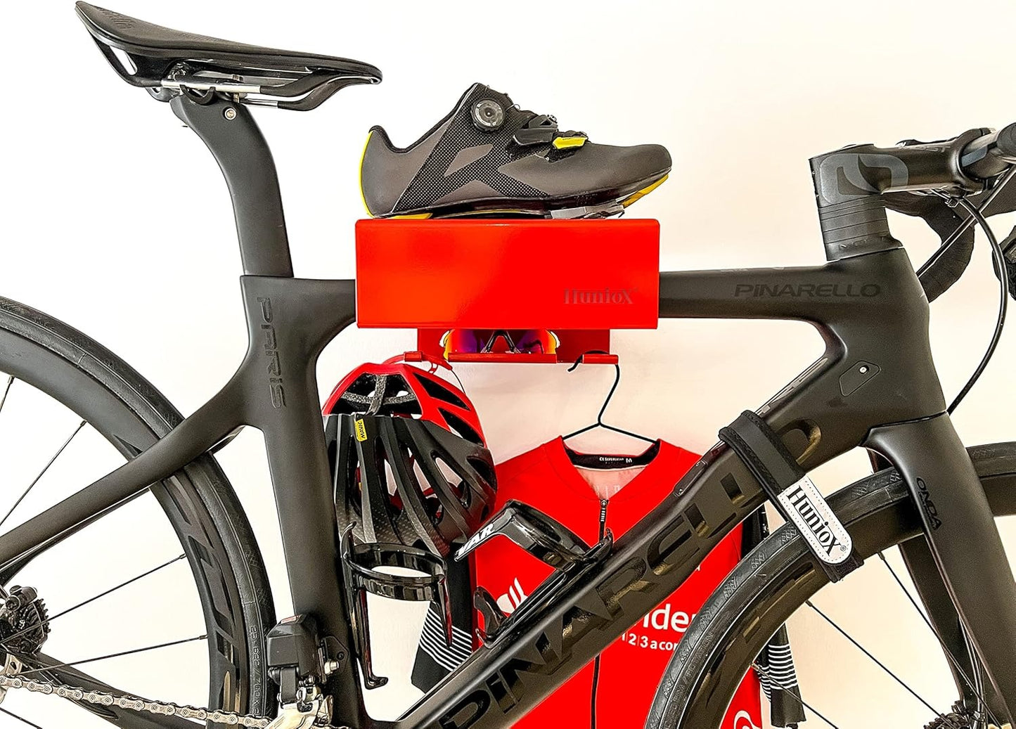 Huniox Bicycle Wall Mount Holder — Space-Saving Garage Bike Storage with Magnetic Protection
