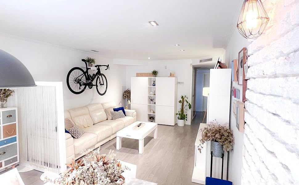 Huniox Bicycle Wall Mount Holder — Space-Saving Garage Bike Storage with Magnetic Protection
