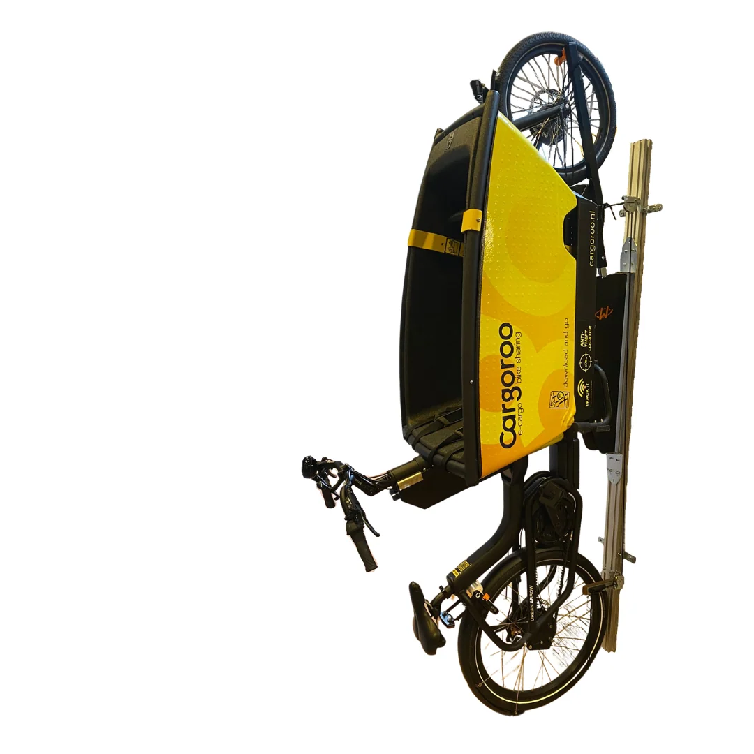 Wheelylift CargoBike Edition Gas-Assisted Vertical Storage Lift for Heavy Cargo Bikes