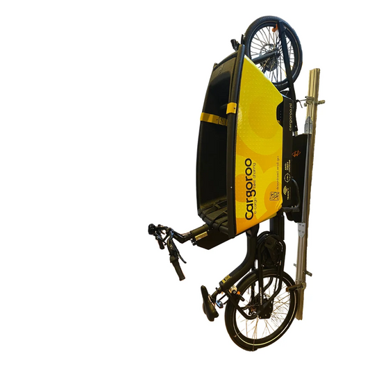 Wheelylift CargoBike Edition Gas-Assisted Vertical Storage Lift for Heavy Cargo Bikes