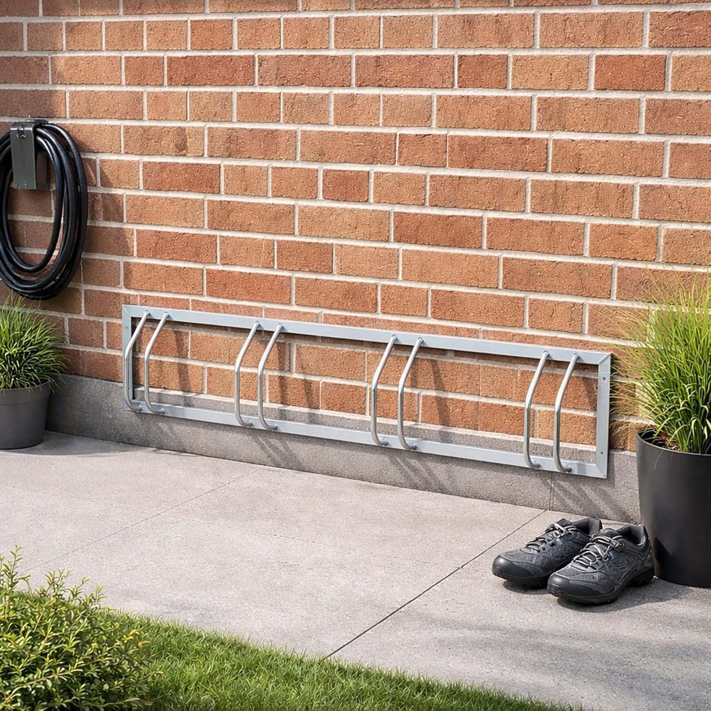 Multi-Bike Stand — Floor & Wall Mounted Bicycle Rack for 1 to 5 Bikes, Galvanised Steel