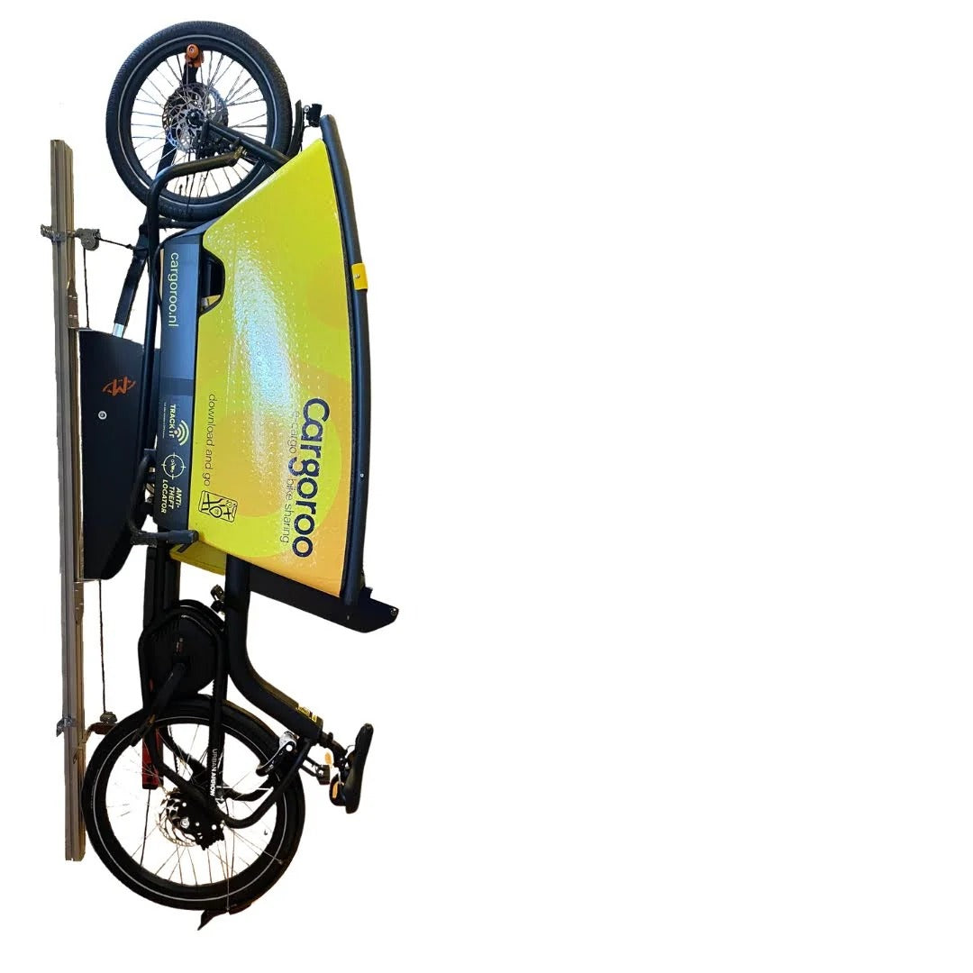 Wheelylift CargoBike Edition Gas-Assisted Vertical Storage Lift for Heavy Cargo Bikes