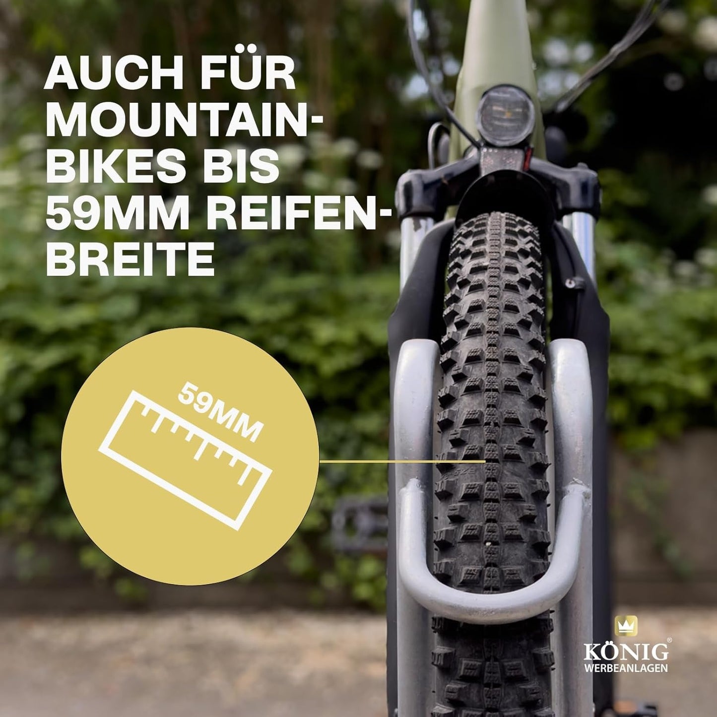6-Bike Stand — Galvanised Steel, Weatherproof, Space-Saving High-Low Design