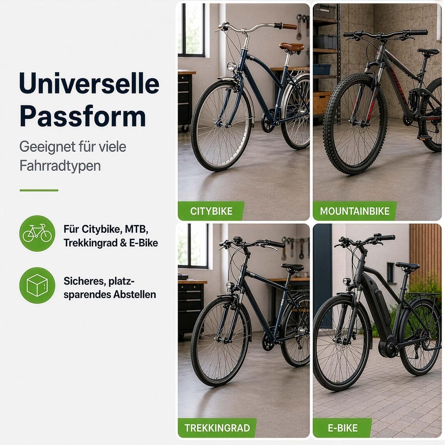 Expandable Anodised Steel Bicycle Rack — Modular Wall Mount for 1+ Bikes