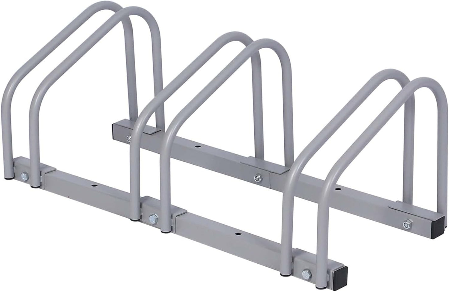 Multi-Bike Stand — Floor & Wall Mounted Bicycle Rack for 1 to 5 Bikes, Galvanised Steel