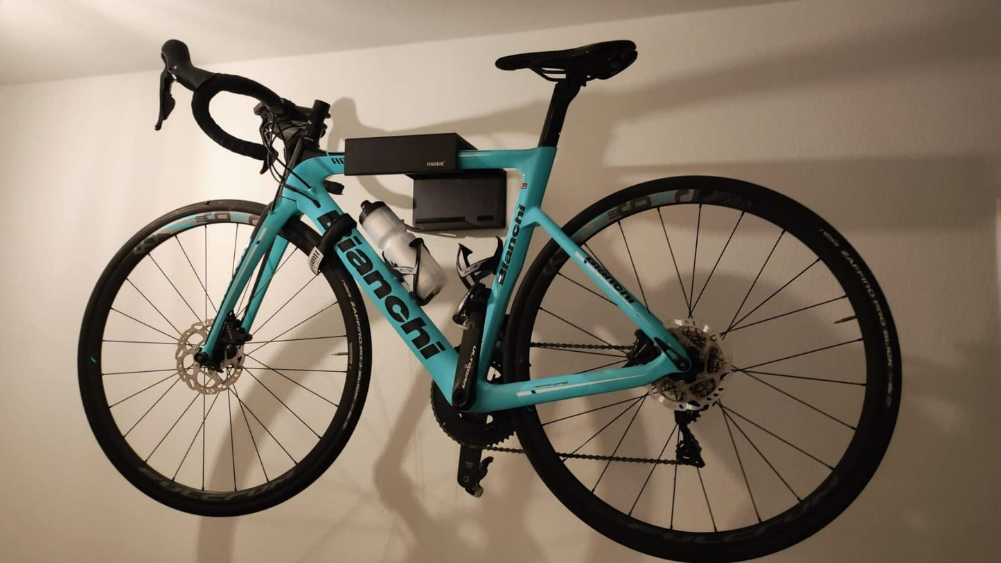 Huniox Bicycle Wall Mount Holder — Space-Saving Garage Bike Storage with Magnetic Protection