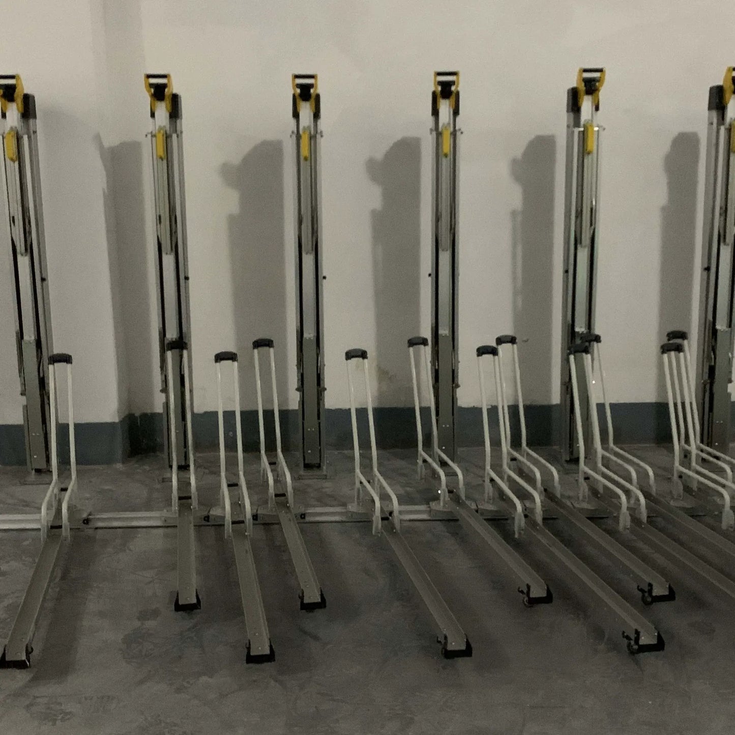 ERAIN Double-Tier Bicycle Parking Rack with Assisted Lift & Space-Saving Design