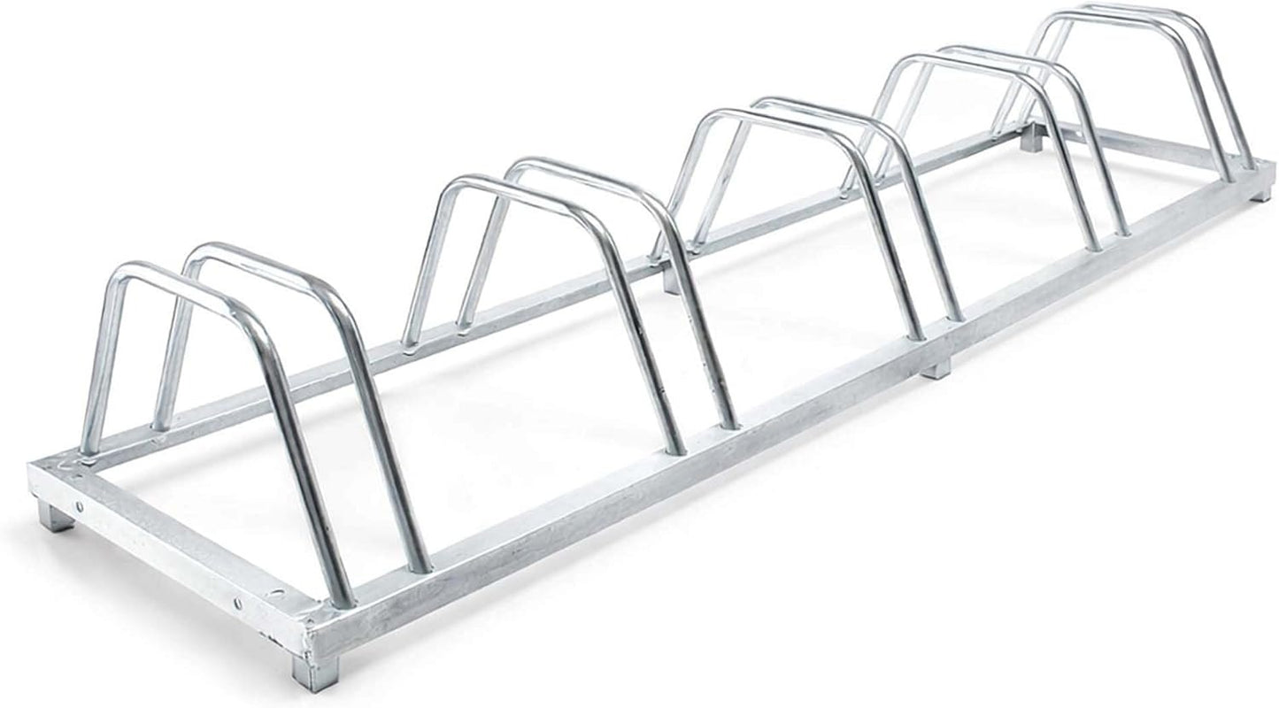 Multi-Bike Stand — Floor & Wall Mounted Bicycle Rack for 1 to 5 Bikes, Galvanised Steel