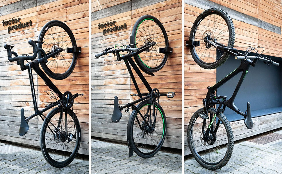BRIX-IT Universal Bike Wall Mount — Fits All Tyre Widths, No-Lift Installation