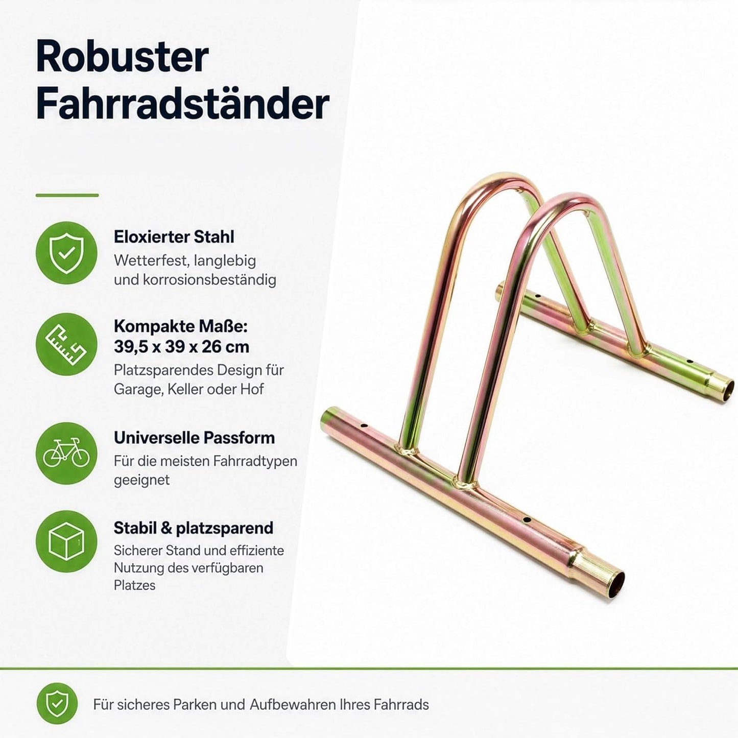 Expandable Anodised Steel Bicycle Rack — Modular Wall Mount for 1+ Bikes