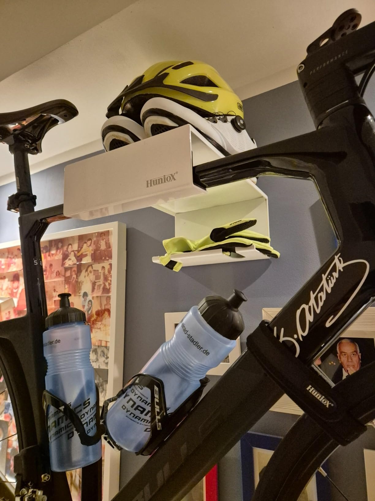 Huniox Bicycle Wall Mount Holder — Space-Saving Garage Bike Storage with Magnetic Protection