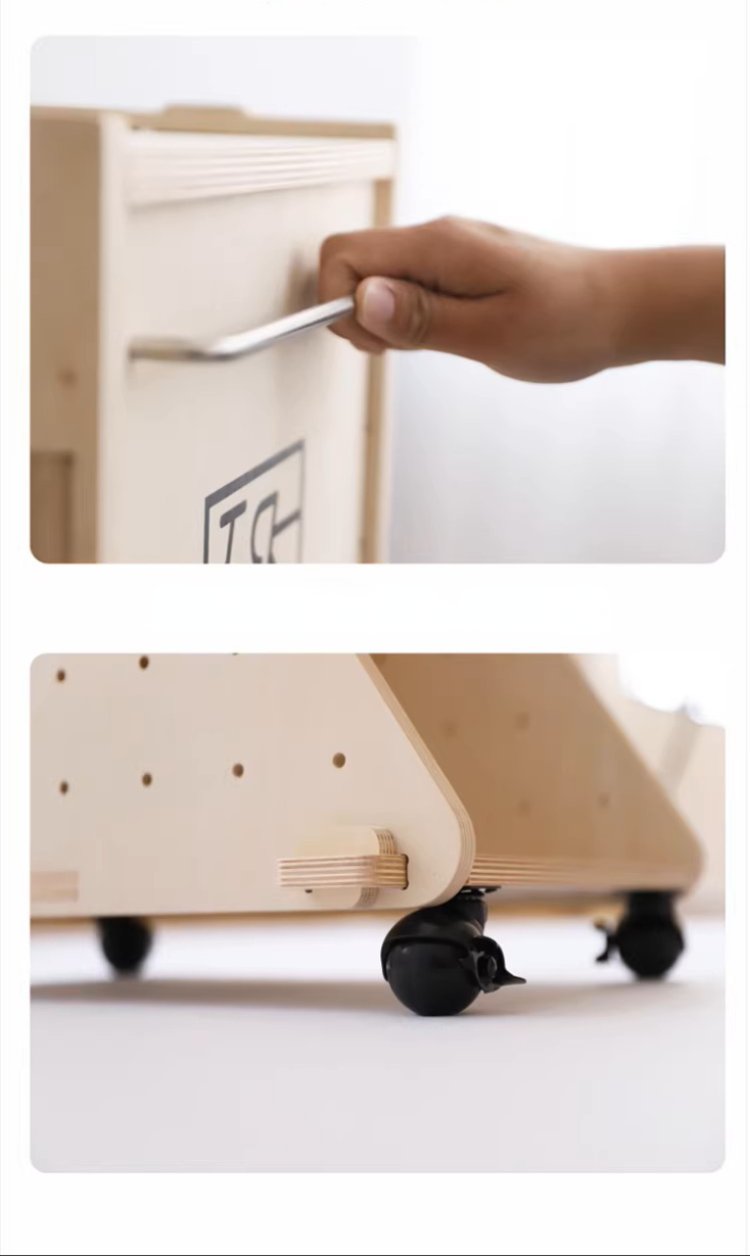 1 Bike Premium Marine Birch Plywood Folding Bike Display Cabinet – Vertical Storage Rack for Brompton & Dahon P8, Eco-Friendly Multi-Tier Bike Garage & Organizer