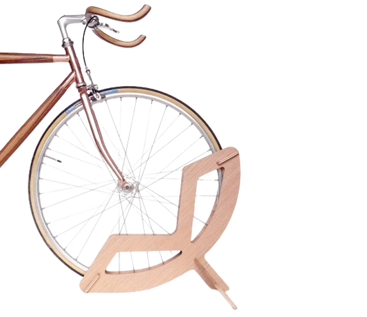 Wooden Recumbent Indoor Bike Rack