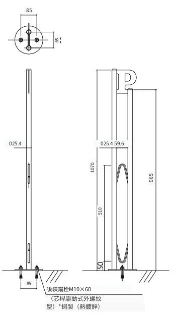 Outdoor bike rack