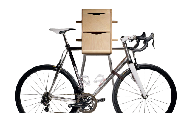 Multifunctional bicycle storage furniture (with USB charging)