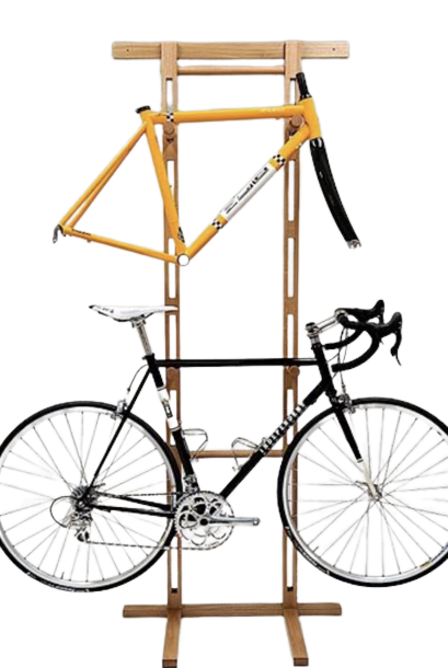 Wooden Vertical Bike Rack