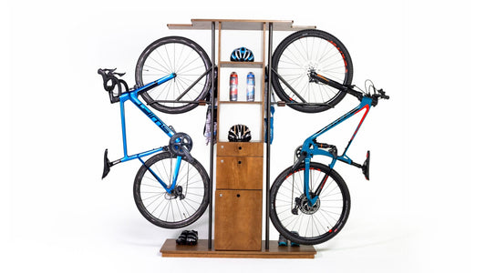 Multi-function two vertical bike storage rack