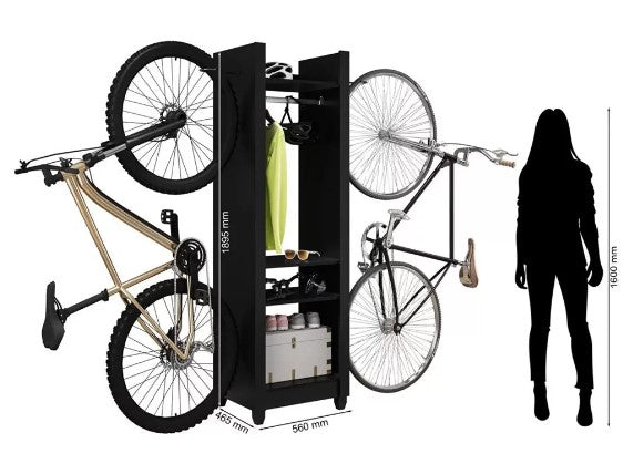 Multi-purpose bicycle cabinet